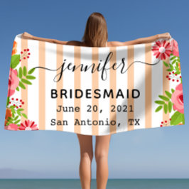 Toalha De Praia Presente para a Noiva Solteira Presente de Casamen