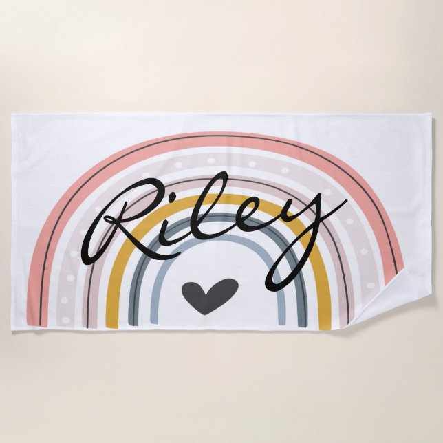 TOALHA DE PRAIA PRESENTE PERSONALIZADO, CRIANÇAS, FAVOR DE ANIVERS (Frente)