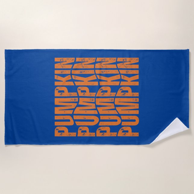 TOALHA DE PRAIA PRESENTE TYPOGRAPHIA ABÓBORA (Frente)