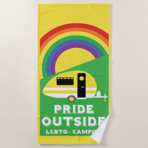 Toalha De Praia Presentes de acampamento LGBTQ gay