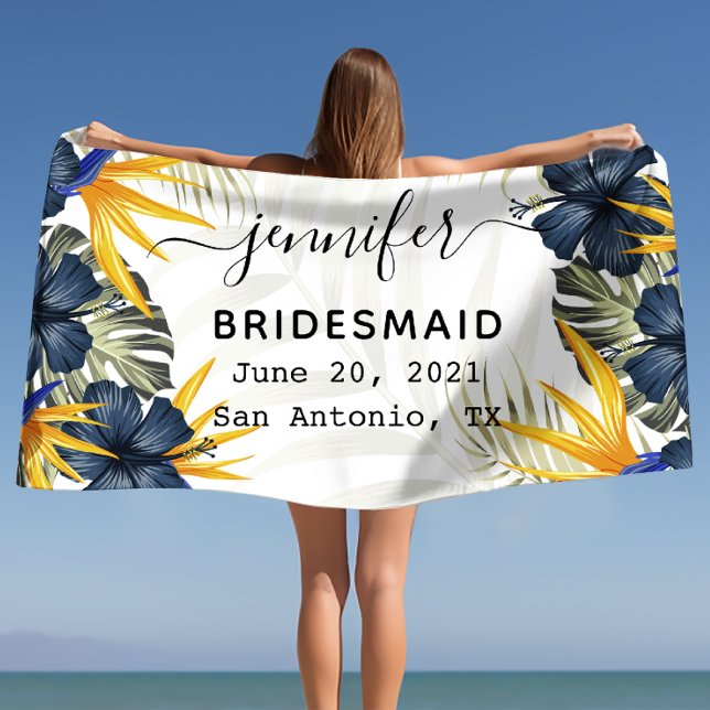 Toalha De Praia Presentes de Casamento Presente de Despedida de So (Wedding Gifts Bachelorette Party Gift, Wedding Bea Beach Towel)