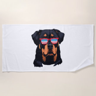 Toalha De Praia Presentes do Rottweiler