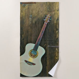 Toalha De Praia Presentes para um guitarrista músico