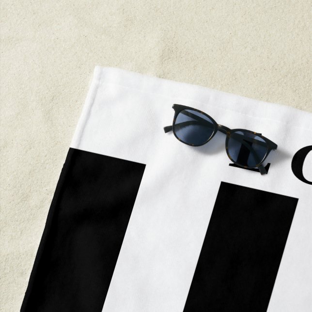 Toalha de praia - Preto&Branco (In Situ)