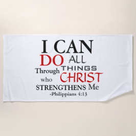 Toalha De Praia Previsão PHILIPPIANS 4:13