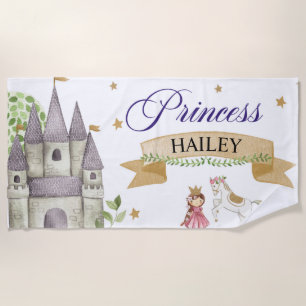 Toalha De Praia Princesa, Personalizada, Favor do Partido, Festa M