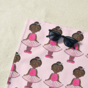 Toalha De Praia Professora Ballerina Rosa Tutu, Balé Bonita, Dança