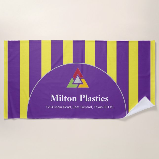 Toalha De Praia Promotional Logo Beach Towel (Frente)