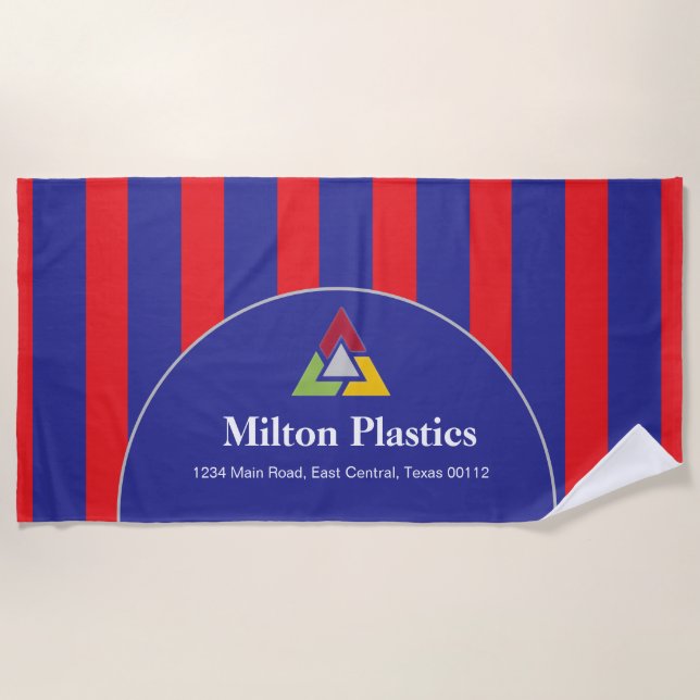 Toalha De Praia Promotional Logo Beach Towel (Frente)