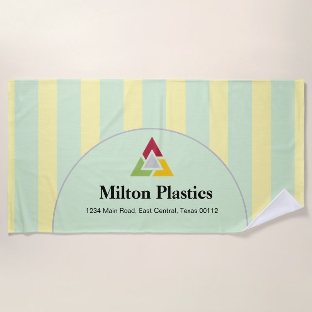 Toalha De Praia Promotional Logo Beach Towel (Frente)