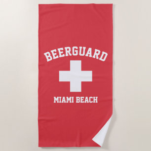 Toalha De Praia protetor de bordo Lifeguard Personalizar