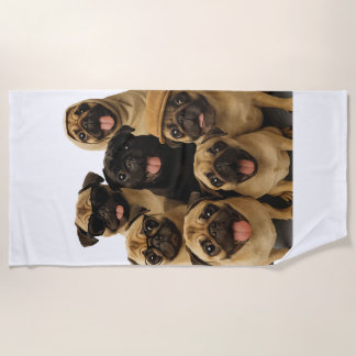 Toalha De Praia Pug