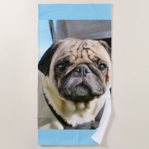 Toalha De Praia Pug