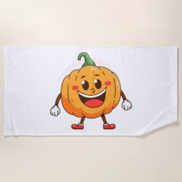 Toalha De Praia Pumpkin de Cartoon Bonito