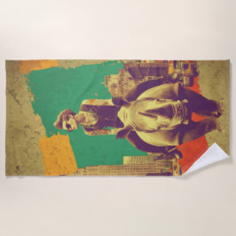 Toalha De Praia Punk Rider Rhino New York Pop Art