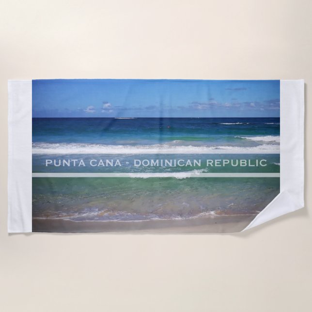 Toalha De Praia Punta Cana Sea, República Dominicana (Frente)