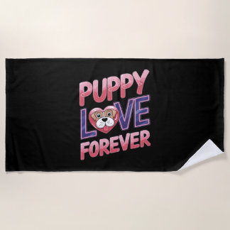 Toalha De Praia Puppy Love Forever Dog