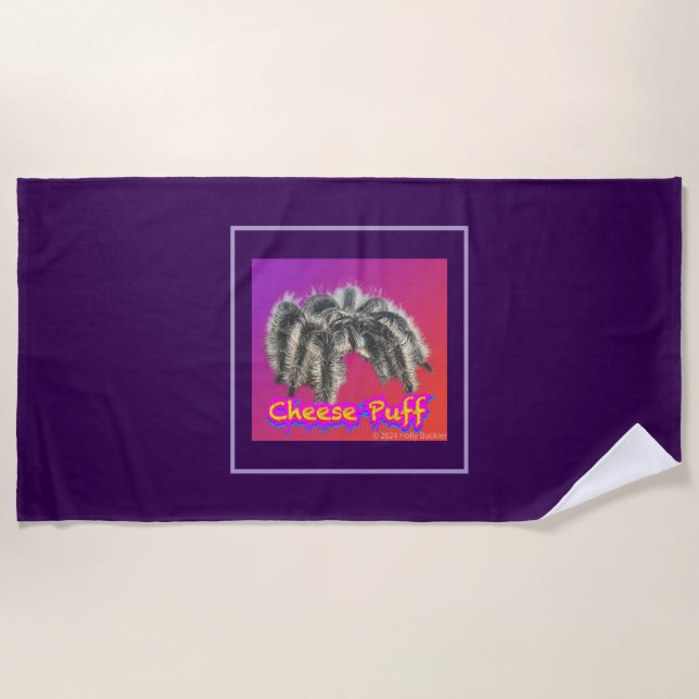 Toalha De Praia Queijo Puff Beach Towel (Frente)