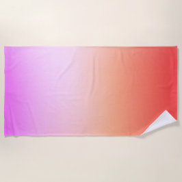 Toalha De Praia Radiant Pastel Sunset Gradient