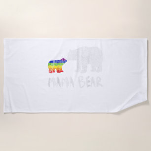 Toalha De Praia Rainbow Mama Bear Sempre Para Sempre Apaixonar Org