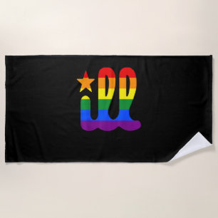 Toalha De Praia Rainbow Pride Love ill Filadélfia Philadelphia Gay