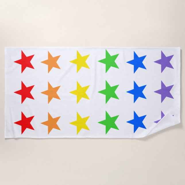 Toalha De Praia Rainbow starsky (Frente)