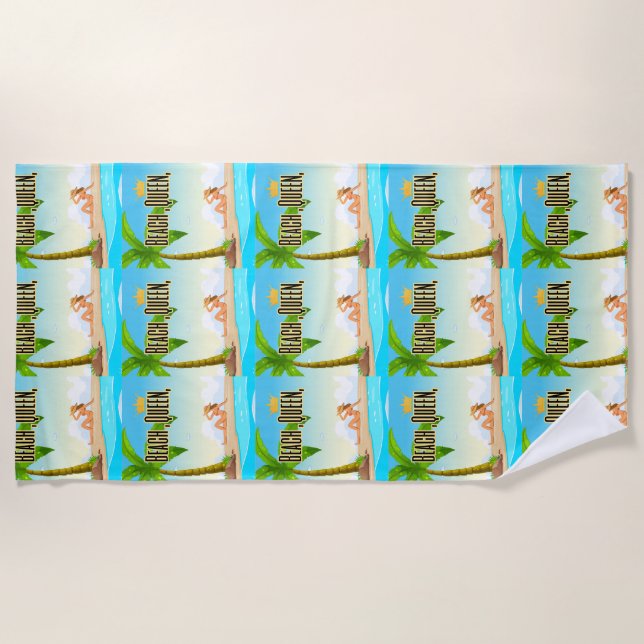 Toalha De Praia rainha da faia (Frente)