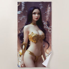 Toalha De Praia rainha da vampira guerreira Beach Towel