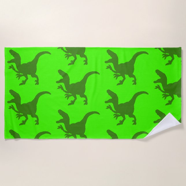 Toalha De Praia Rampaging Dinossauros Beach Towel (Frente)