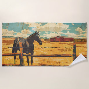 Toalha De Praia Rancho Tranquilo Beach Towel