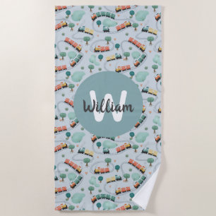 Toalha De Praia Rapazes, Viagem de comboio azul