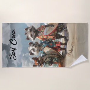 Toalha De Praia Raposa Brilhante, Badger, Camisa Havaiana Racoon