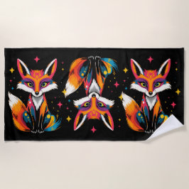Toalha De Praia Raposa Mística