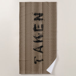 Toalha De Praia Rastreio de Pneus em Sandy Beach