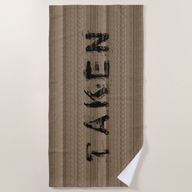 Toalha De Praia Rastreio de Pneus em Sandy Beach (Frente)