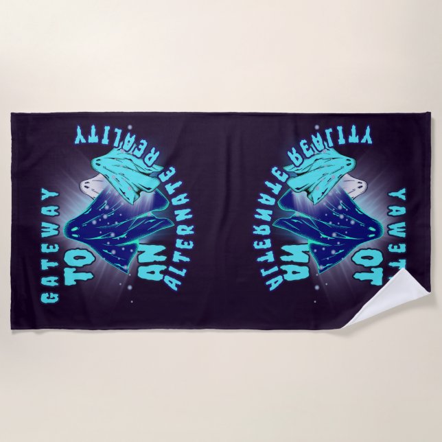 Toalha De Praia Realidade alternativa (Frente)