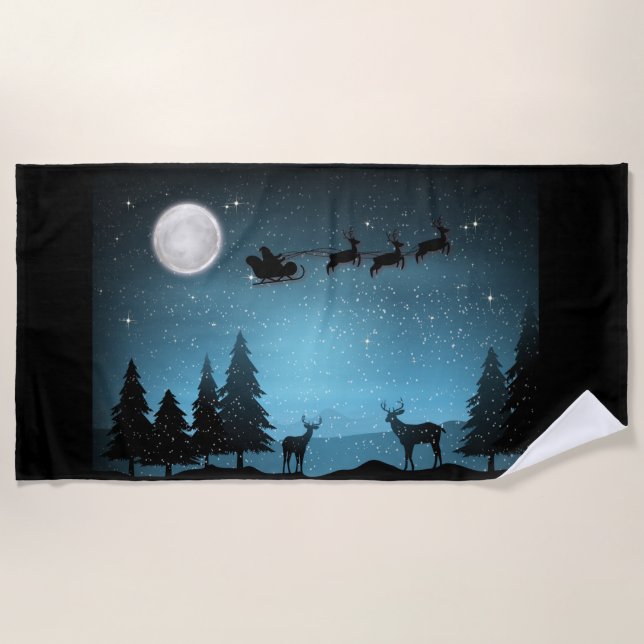 Toalha De Praia Rebelde Adorável À Noite (Frente)