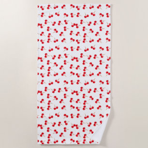 Toalha De Praia Red Cherry Pattern