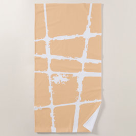 Toalha De Praia Refined White Light Grunge Modern Dirty Mesh