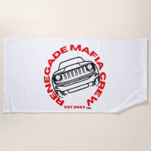 Renegada Mafia Crew Beach Towel