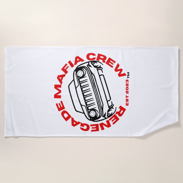 Toalha De Praia Renegada Mafia Crew Beach Towel (Frente)