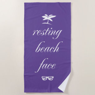 Toalha De Praia Resting Beach Face