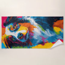 Retrato Colorido de Cachorro em Pop Art