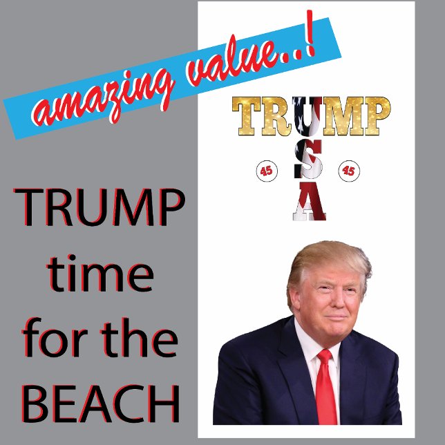 Toalha De Praia Retrato Presidencial Trump (Criador carregado)