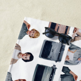 Toalha De Praia Retro Happy Administrative Professionals Day 