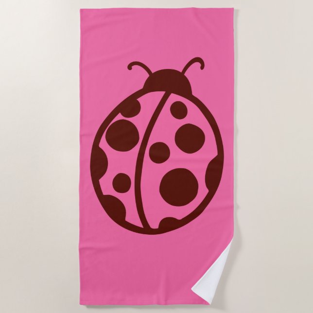 Toalha De Praia Retro Ladybug Beach Towel (Frente)