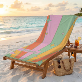 Toalha de Praia Retro Personalizada com Nome - Ver