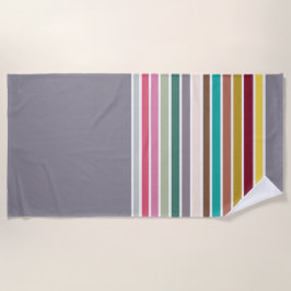 Toalha De Praia Retro Stripe Pattern Beach Towel
