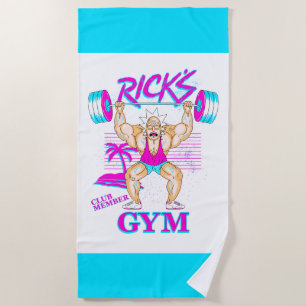 Toalha De Praia RICK E MORTY™ Membro do Clube de Gym Rick