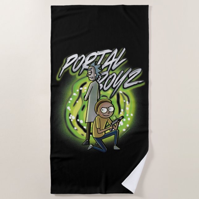 Toalha De Praia Rick e Morty - Portal Boyz (Frente)